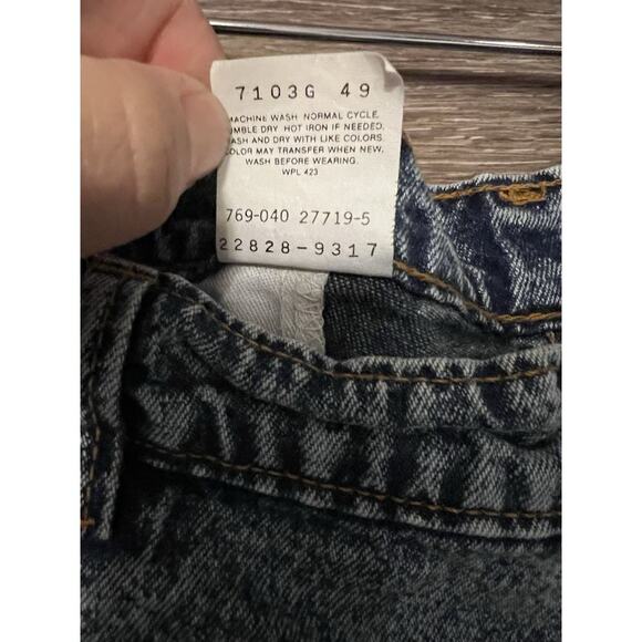 Levi's Levis Silvertab Baggy Black Acid Wash vtg Denim Jean Shorts Mens Sz 40 - Picture 3 of 10